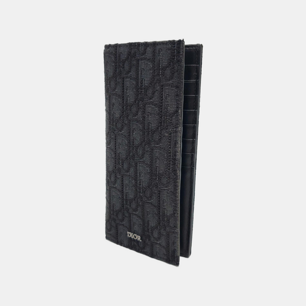 Oblique Canvas Wallet Black