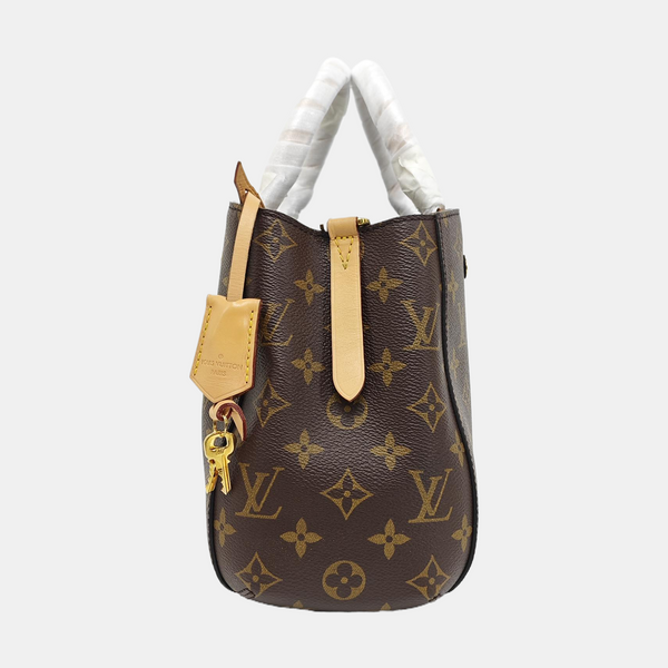 MONTAIGNE Monogram Coated Canvas Brown