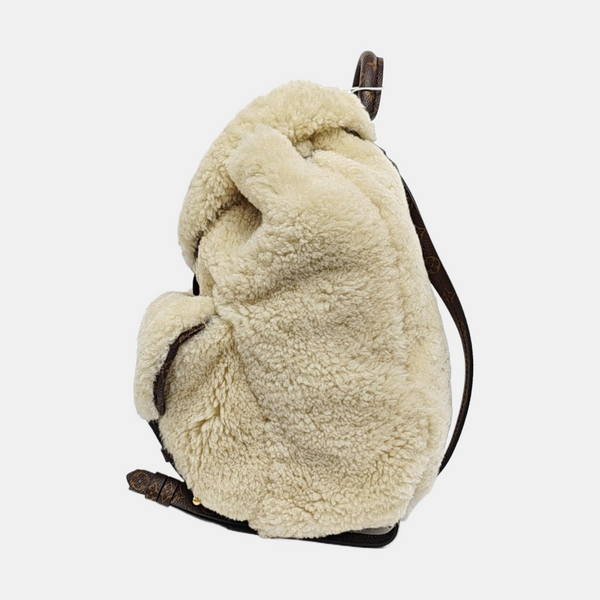 TEDDY Monogram Sheepskin Beige