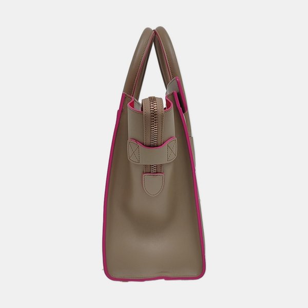 Authenticated pre-owned LUGGAGE Micro Calfskin Gray - Tote Bag at Looply