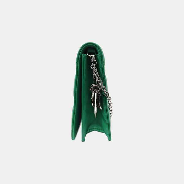 Lady Dior Medium Quilted Lambskin Green