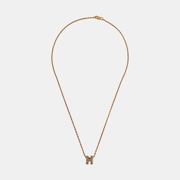 Pop H Metal Rose Gold Necklace