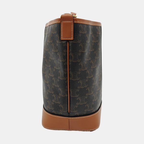 TRIOMPHE CANVAS Small Coated Canvas Brown