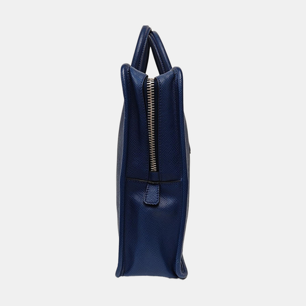 Suitcase Saffiano Calfskin Blue