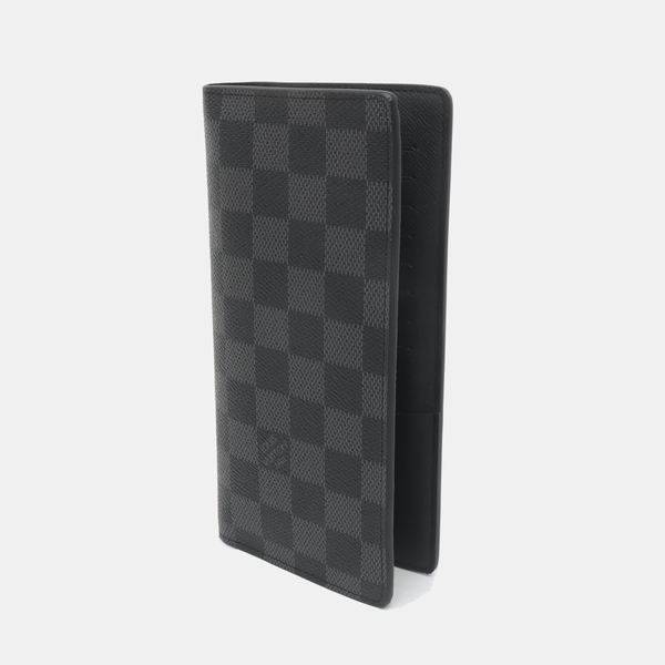 BRAZZA Damier Graphite Coated Canvas Black Wallet