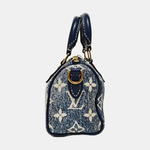SPEEDY Nano Monogram Denim Blue