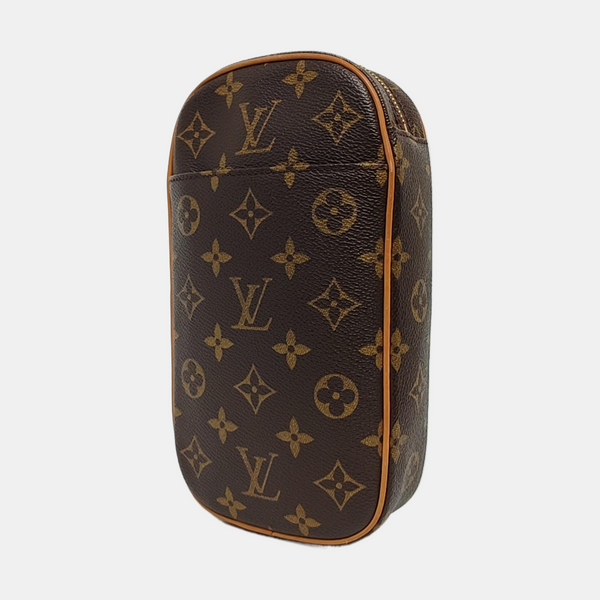GANGE Monogram Coated Canvas Brown