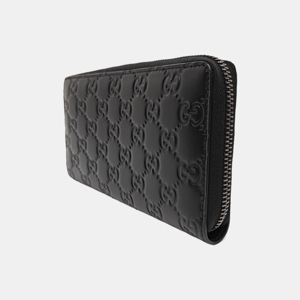 Signature Monogram Calfskin Black Wallet