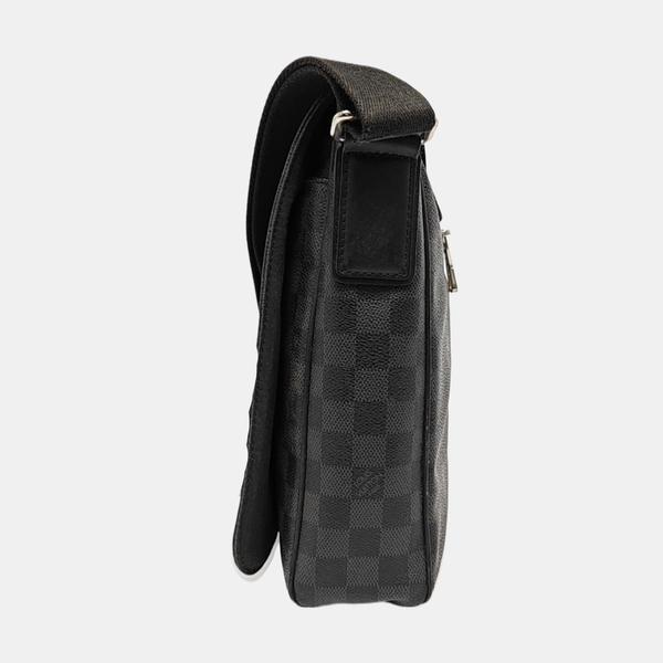 DISTRICT MM Damier Graphite Coated Canvas Gray