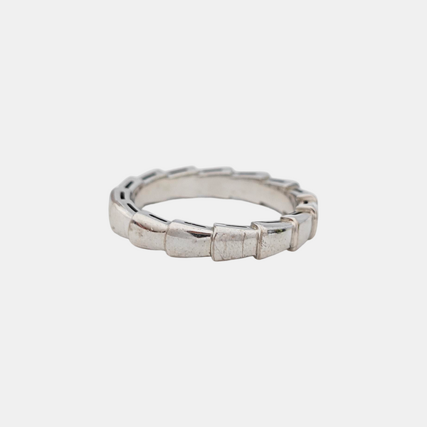 SERPENTI 18k White Gold Silver Ring EU 56