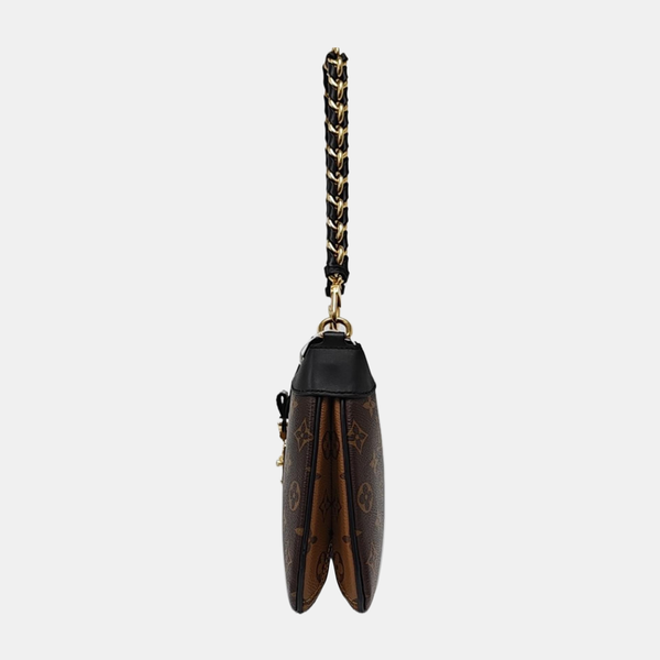 TWINNY Monogram Coated Canvas Brown