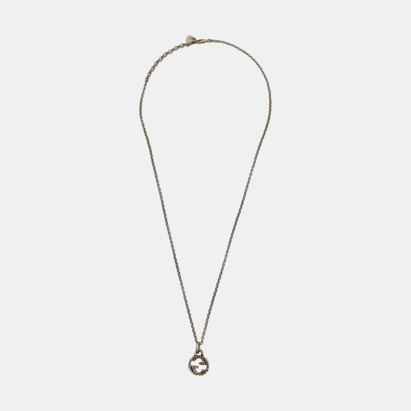 Interlocking G 925 Sterling Silver Necklace