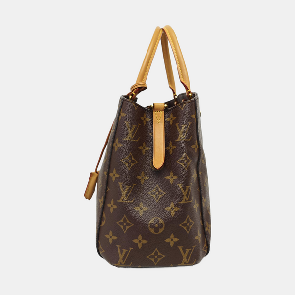 MONTAIGNE Monogram Coated Canvas Brown