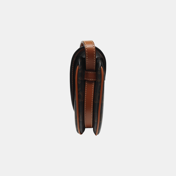 TEEN BESACE TRIOMPHE Small Coated Canvas Brown