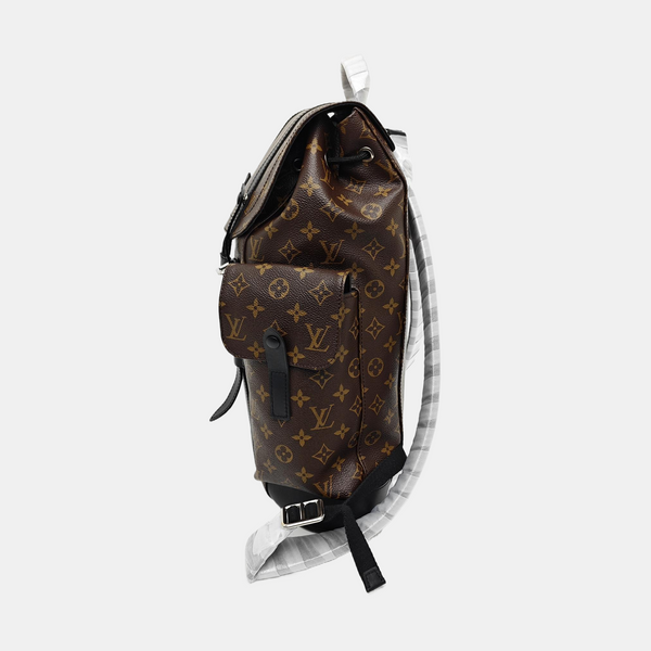 CHRISTOPHER MM Monogram Coated Canvas Brown
