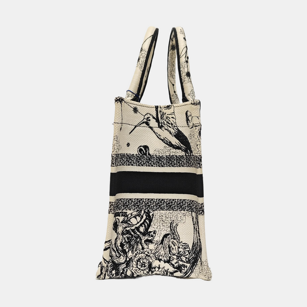 Book Tote Small Canvas White
