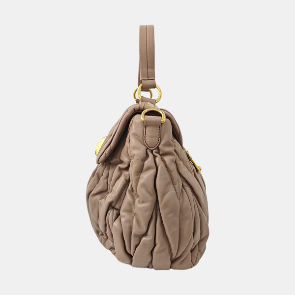 Quilted Lambskin Shoulder Bag Pink