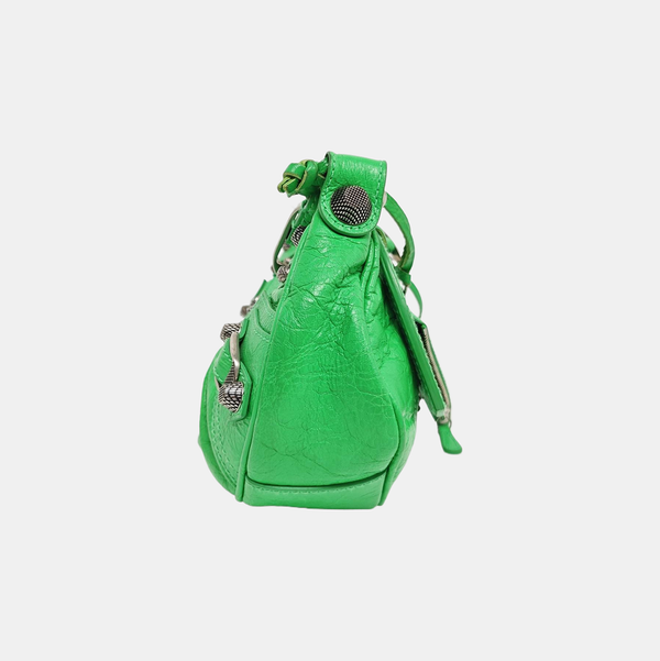 Le Cagole Mini Lambskin Green