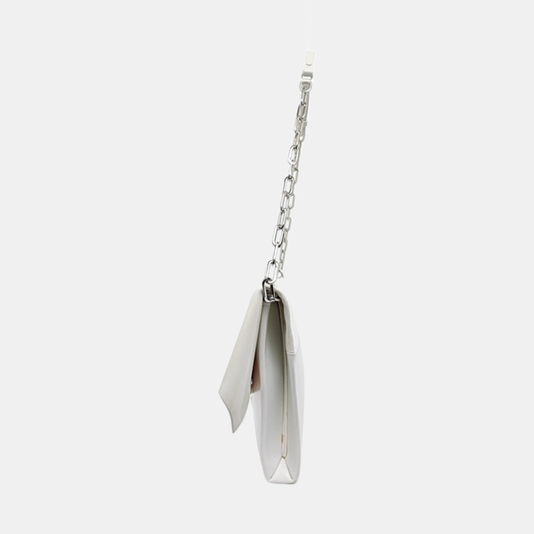 Patent Leather Shoulder Bag White