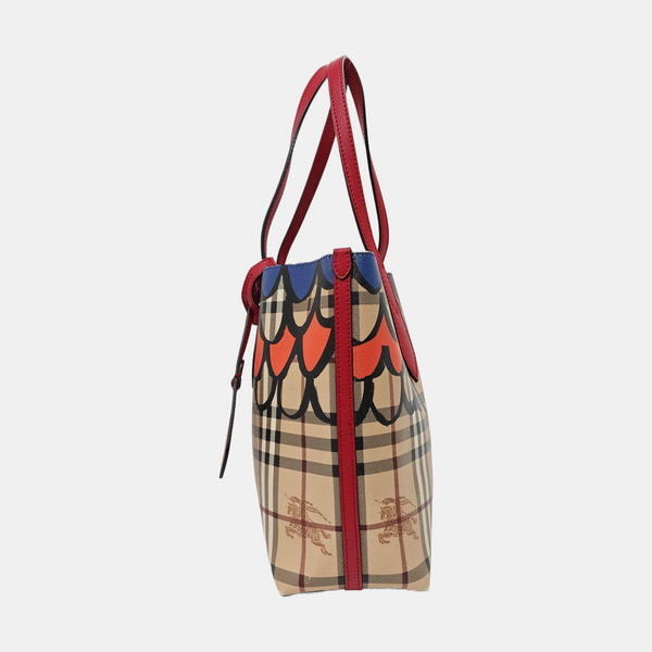 Coated Canvas Tote Bag Beige
