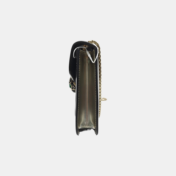 SERPENTI FOREVER Small Patent Leather Silver