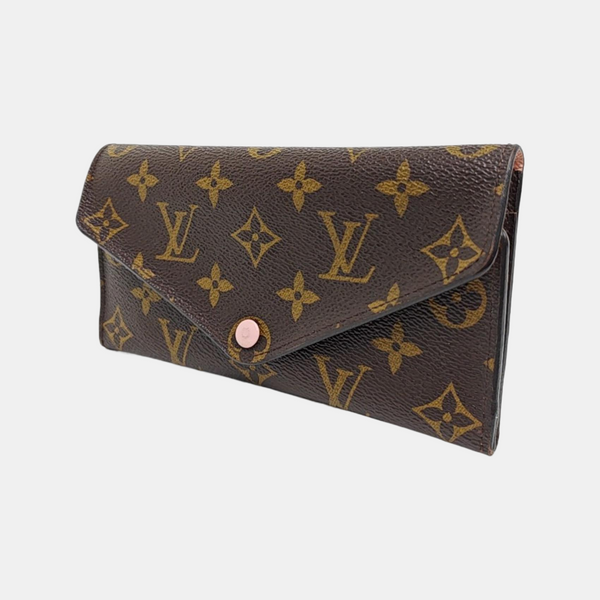 JOSÉPHINE Monogram Coated Canvas Brown Wallet