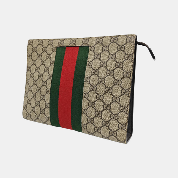 GG Supreme Monogram Coated Canvas Black