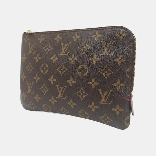 Etui Voyage PM Monogram Coated Canvas Brown