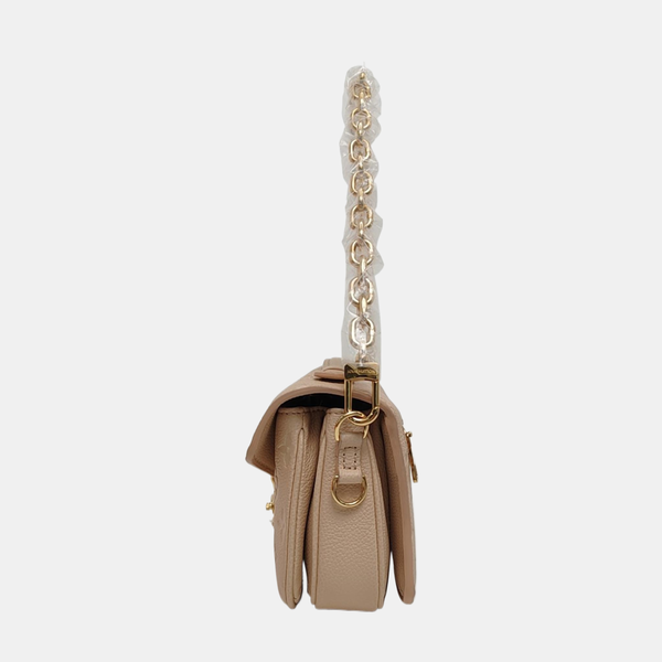 MÉTIS EAST WEST Monogram Calfskin Beige