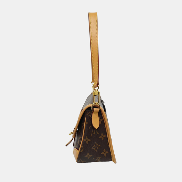 DIANE Monogram Coated Canvas Brown