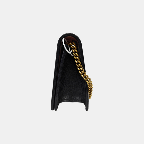 GG Marmont Super Mini Calfskin Black