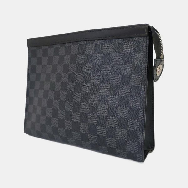 Pochette Voyag MM Damier Graphite Coated Canvas Gray