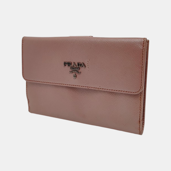 Saffiano Calfskin Wallet Pink