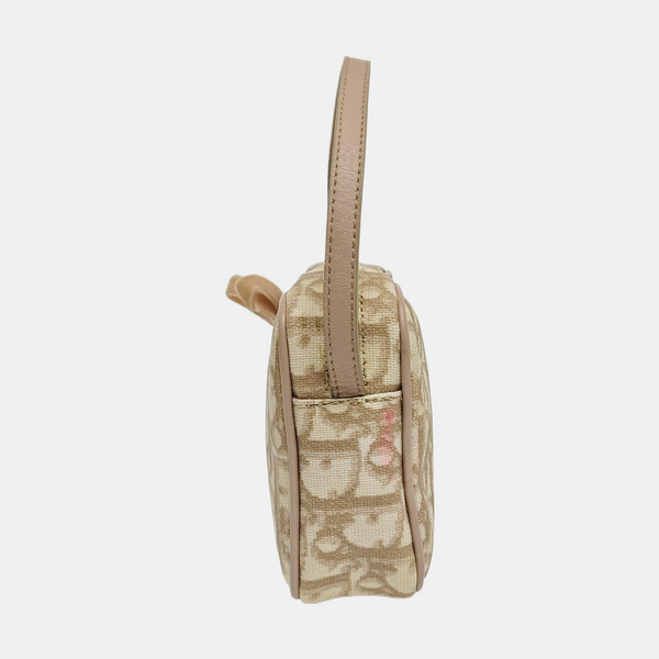 Oblique Coated Canvas Beige
