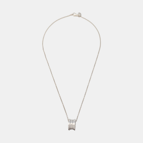 B.ZERO1 18k White Gold Silver Necklace
