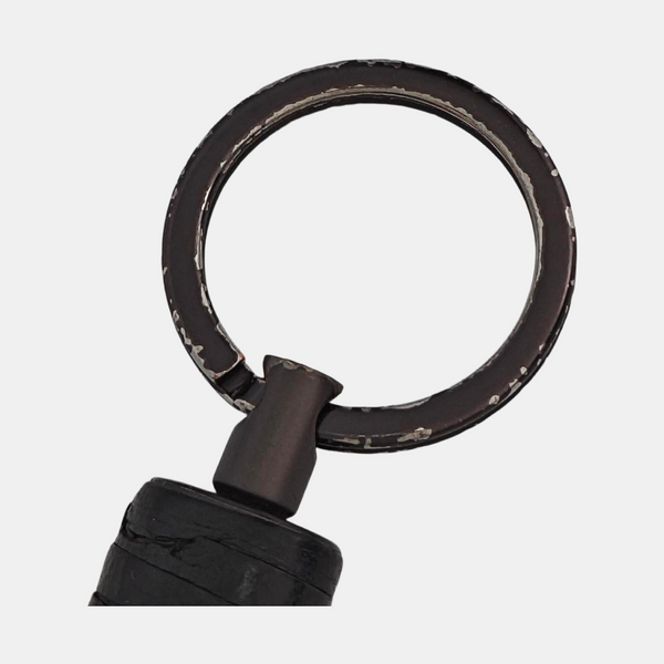 Leather Bag Charm Black