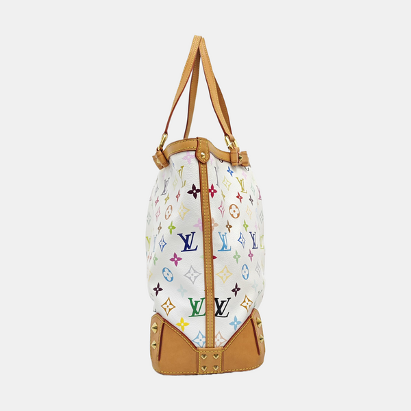 LV × TM SHARLEEN MM Monogram Coated Canvas White