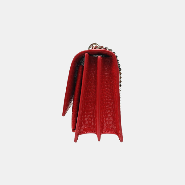 SUNSET Medium Calfskin Red