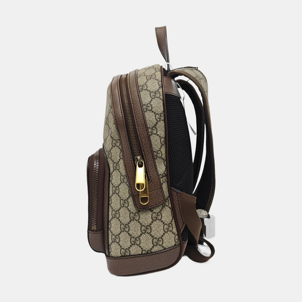 Ophidia Small Monogram Coated Canvas Beige