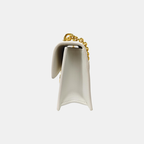 30 Montaigne East-West Calfskin White