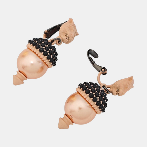 Le Marché Des Merveilles Metal Pink Clip On Earrings