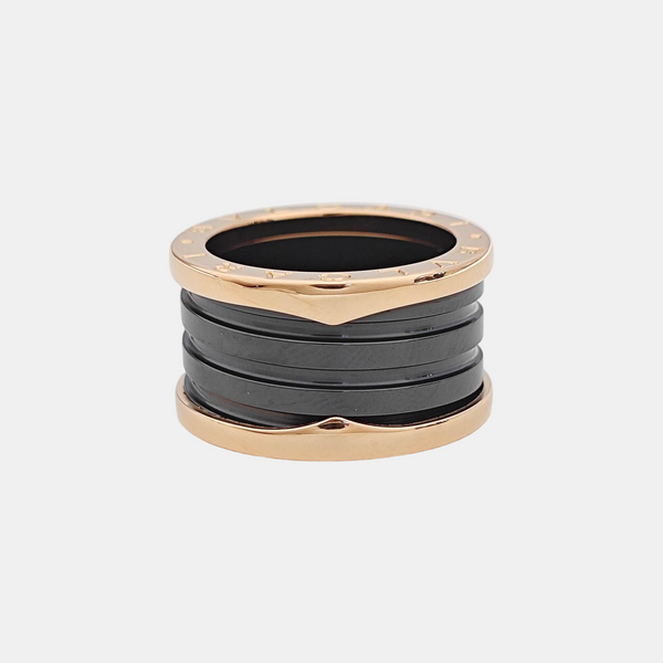 B.ZERO1 18k Rose Gold Ring EU 52
