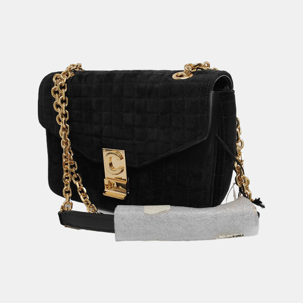 Authenticated pre-owned C Suede Black - Shoulder Bag at Looply