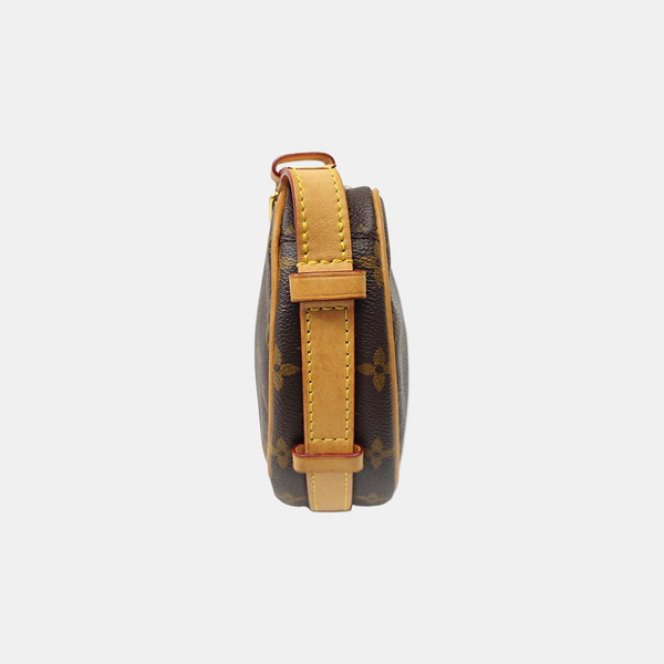 CROISSANT Monogram Coated Canvas Brown