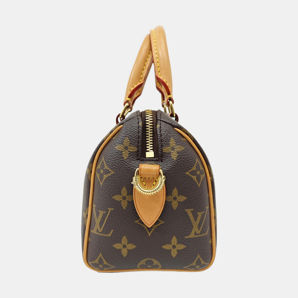 SPEEDY 20 Monogram Coated Canvas Brown