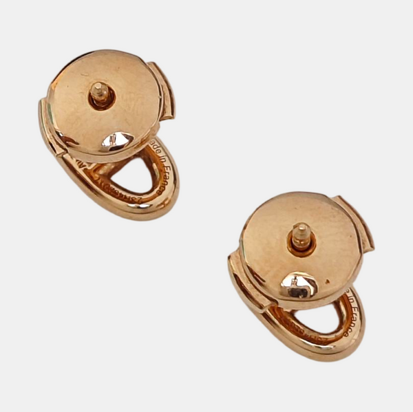 18k Gold Rose Gold Stud Earrings