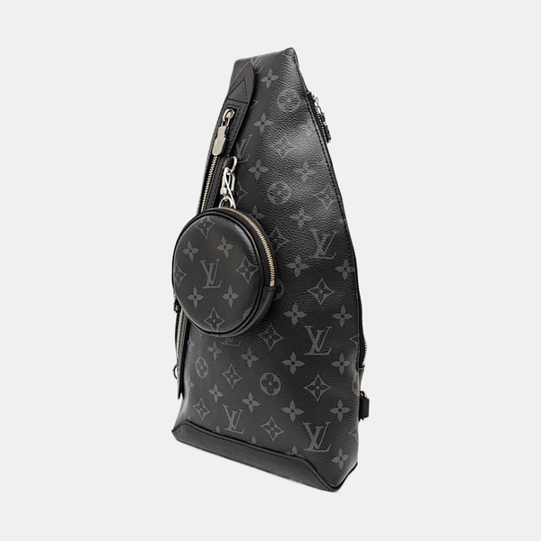 DUO Monogram Coated Canvas Black