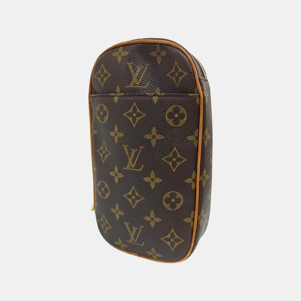 GANGE Monogram Coated Canvas Brown