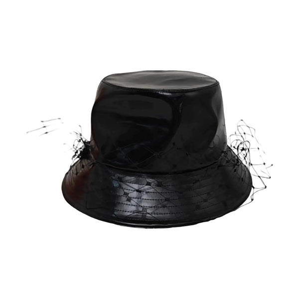 PU/polyurethane Hat Black
