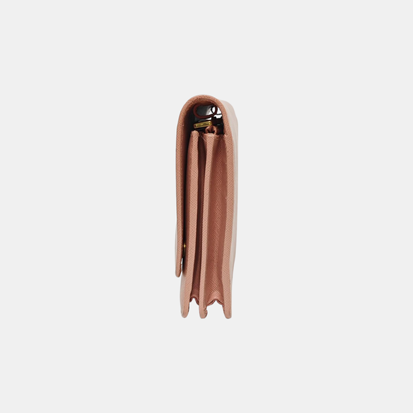 Saffiano Calfskin Crossbody Bag Pink